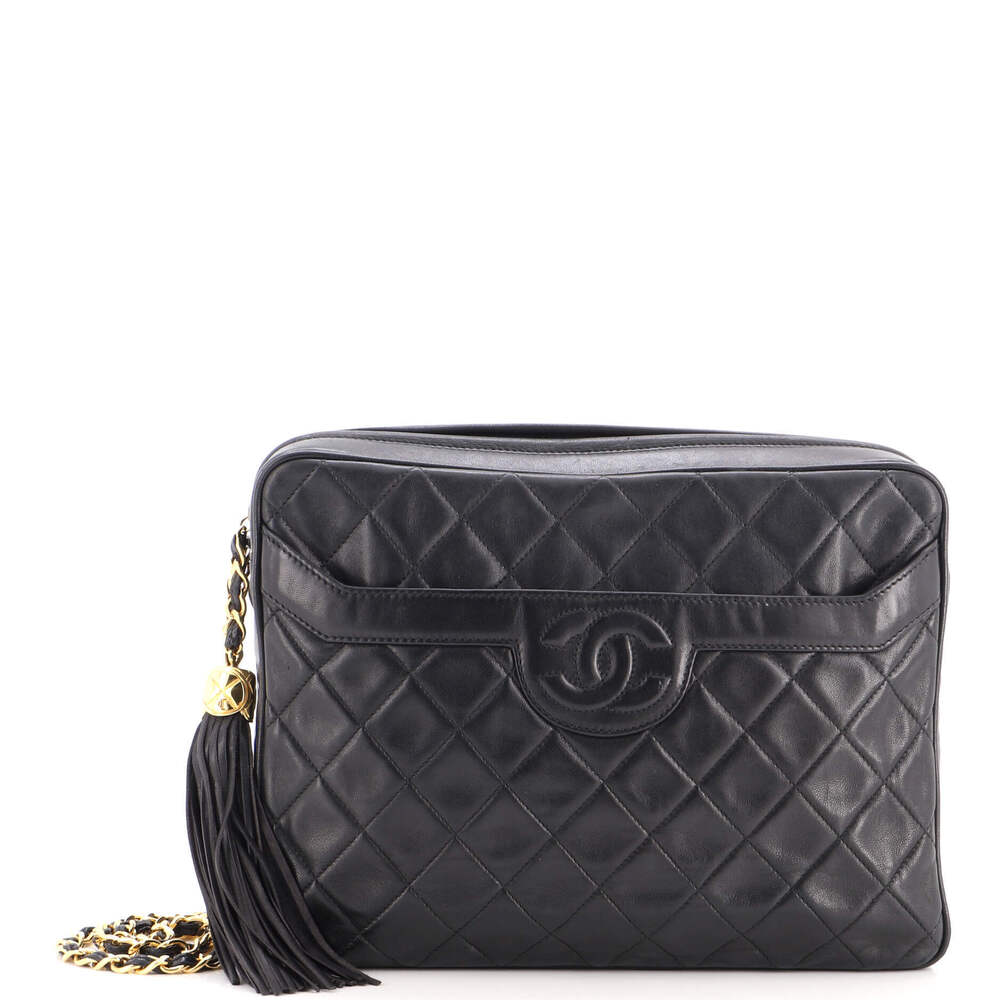 Chanel Large Vintage Camera Tassel Bag